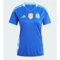Camisa de Futebol Argentina Equipamento Secundário Mulheres Copa America 2024 Manga Curta